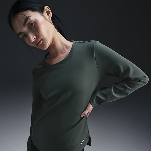 Womens Green Tops T Shirts. Nike